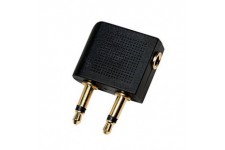 LogiLink CA1089 Adaptateur Audio pour Avion Noir
