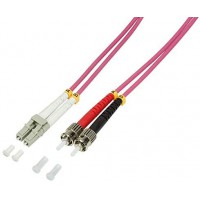 LogiLight Fibre Optique OM4 cable Patch 50/125µ Duplex LC/St 2 m