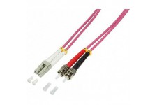 LogiLight Fibre Optique OM4 cable Patch 50/125µ Duplex LC/St 2 m