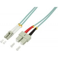 LogiLight Fibre Patch Cable (50/125µ oM3 LC/SC Bleu Clair 0,5 m