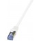 CQ4011S Cable de Patch 600 MHz 0,25 m Blanc