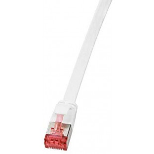 LogiLink CF2081S Cable patch Cat6 U/FTP (Shielded) (PIMF) plat slim AWG32, 7,50 m gris