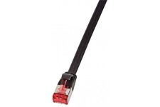 CF2053S RJ45 Cable reseau, cable Patch Cat 6 U/FTP 2.00 m Noir Contacts dores 1 pc(s)