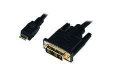 chm001 Mini HDMI vers DVI-D cable 1 m Noir - Noir