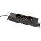 LogiLink PDU3B01 unite de Distribution d'energie 3 Sortie(s) CA 1U Noir