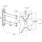 LogiLink BP0004 Support TV Mural Noir