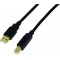 UA0264 cable USB 10 m USB 2.0 USB A USB B Noir