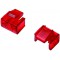 RJ45 1 Port x et 10 x Serrures 10x Schlosser Rot