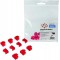 RJ45 1 Port x et 10 x Serrures 10x Schlosser Rot