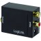 Logili ca0102 coaxial et TOSLINK Convertisseur audio analogique L/R sur table, Circuit de bruit libre transferts Noir NKAdaptate