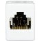 LogiLink Coupleur pour cƒble Patch cat. 6A, UTP, blanc