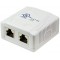 LogiLink NP0074 Boite de jonction Cat.6A avec boitier en saillie 2 x RJ45 STP