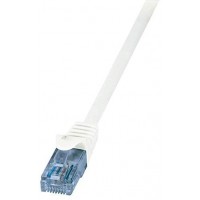 LogiLink CP3011U cable de reseau 0,25 m Cat6a U/UTP (UTP) Blanc - Cables de reseau (0,25 m, Cat6a, U/UTP (UTP), RJ-45, RJ-45, Bl