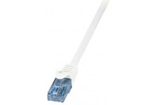 LogiLink CP3011U cable de reseau 0,25 m Cat6a U/UTP (UTP) Blanc - Cables de reseau (0,25 m, Cat6a, U/UTP (UTP), RJ-45, RJ-45, Bl