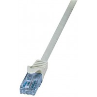 LogiLink CP3022U cable de reseau 0,5 m Cat6a U/UTP (UTP) Gris - Cables de reseau (0,5 m, Cat6a, U/UTP (UTP), RJ-45, RJ-45, Gris)