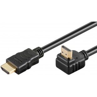 Câble HDMI haute vitesse avec Ethernet coudé 90° Noir 3 m