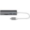 UA0305 USB-C 3.0 HUB, 3 Ports, avec Lecteur de Carte Anthracite