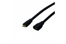 LogiLink CU0125 cable USB 5 m Micro-USB B Male Femelle Noir - Cables USB (5 m, Micro-USB B, Micro-USB B, 2.0, 480 Mbit/s, Noir)