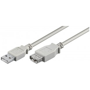 Câble USB Male/Femelle Gris 5 mètres