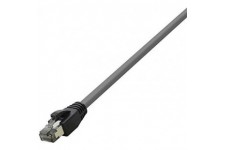 cable Patch Premium, Cat. 8.1, s/FTP, 2,0 mm, Gris Noir