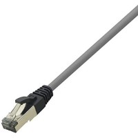 LogiLink Professional cable Patch Premium, Cat. 8.1, s/FTP, 5,0 mm, Gris Noir