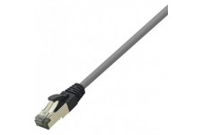 LogiLink Professional cable Patch Premium, Cat. 8.1, s/FTP, 5,0 mm, Gris Noir