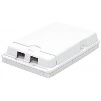 FB1001 Boitier de Connexion interieur FTTH pour 2 fiches, 2 adaptateurs, IP20