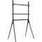 LogiLink BP0078 Support pour televiseur 4"-70" Pieds en Bois de Noyer