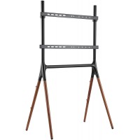 LogiLink BP0078 Support pour televiseur 4"-70" Pieds en Bois de Noyer