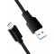LogiLink CU0166 Cable de raccordement USB 3.2 Gen 1 (0,5m) EU Noir