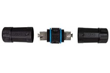 LogiLink 060003 Extendeur d'exterieur pour cable Cat.6A et Cat.7 IP68 sans outils Noir