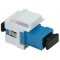 LogiLink 058123 Joint fibre SC Simplex pour installation Keystone Bleu et Blanc Blanc/Bleu