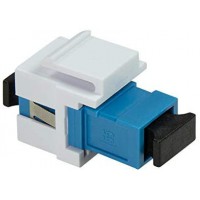 LogiLink 058123 Joint fibre SC Simplex pour installation Keystone Bleu et Blanc Blanc/Bleu