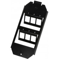 LogiLink 061475 Module 6 Keystone pour boite de derivation 165 mm Noir