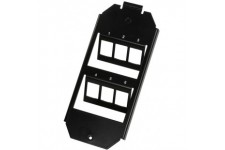 LogiLink 061475 Module 6 Keystone pour boite de derivation 165 mm Noir