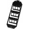 LogiLink 061482 Module 9 Keystone pour boite de derivation 210 mm Noir