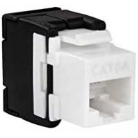 LogiLink NK4028 Prise Keystone Cat.6A UTP AWG22-26 17,4 mm blanc/noir