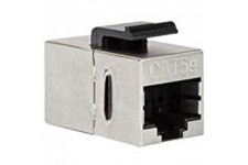 LogiLink Coupleur Keystone Cat.5e 2 x RJ45 STP - 14,5 mm de large - Boitier en metal