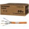 LogiLink Professional CDL Micro CPV0059 Cable reseau LSZH Cat 7 1000 MHz avec Protection Incendie Dca, AWG23 S/FTP Orange 50 m