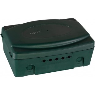 LogiLink LPS272 LPS272 Boitier electronique resistant aux intemperies pour l'exterieur Vert avec Protection Contre la poussiere 
