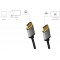 LogiLink Cable de raccordement HDMI 4 K/60 Hz, en aluminium, noir/gris, 1 m