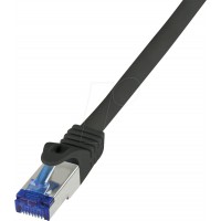 C6A013S Ultraflex Patch Cable patch Cat.6A, S/FTP, noir, 0,25 m longueur
