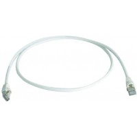Telegartner Cable de raccordement reseau Informatique RJ45 L00000A0130 Cat 6a S/FTP Blanc 0.50 m