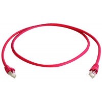Telegartner Cable de raccordement reseau Informatique RJ45 L00000A0232 Cat 6a S/FTP Rouge 25.00 cm