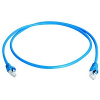 Telegartner Cable de raccordement reseau Informatique RJ45 L00000A0233 Cat 6a S/FTP Bleu 25.00 cm