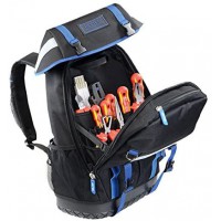 50810522700 Sac a  dos pour electricien avec ensemble d'outils VDE, Argent/noir/bleu, Set de 26 Pieces