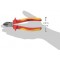 50812131688 VDE Pince coupante diagonale, Rouge/Jaune