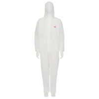 3M 4500 Vetements de Protection Type CE, I Cat, Polypropylene 45g / m2, Blanc, Taille XL