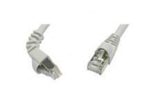 Telegartner L00003A0119 RJ45 Cable reseau, cable Patch Cat 6a S/FTP 5.00 m Gris Ignifuge, avec cliquet dencastrement 1