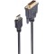 HDMI/DVI-D 1 m - video Cable Adapters (HDMI, DVI, Mal, Mal, Gold, Black)